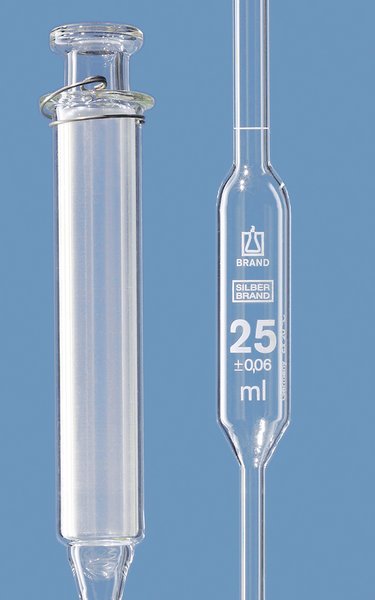 brand普兰德 胖肚移液管活塞式 silberbrand 蓝色 1ml