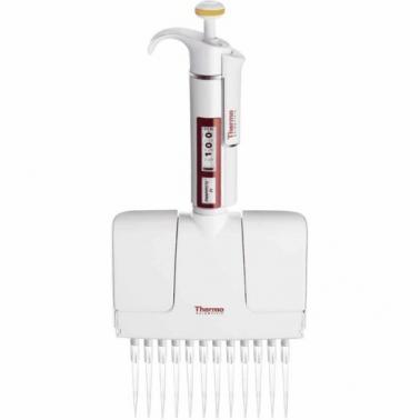 Thermo Scientific赛默飞 Finnpipette F1 十二道移液器 粉红 10ul （4661040）